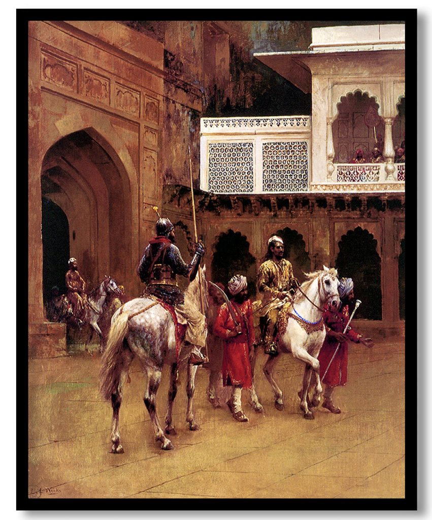 Indian Prince, Palace Of Agra by Edwin Lord Weeks