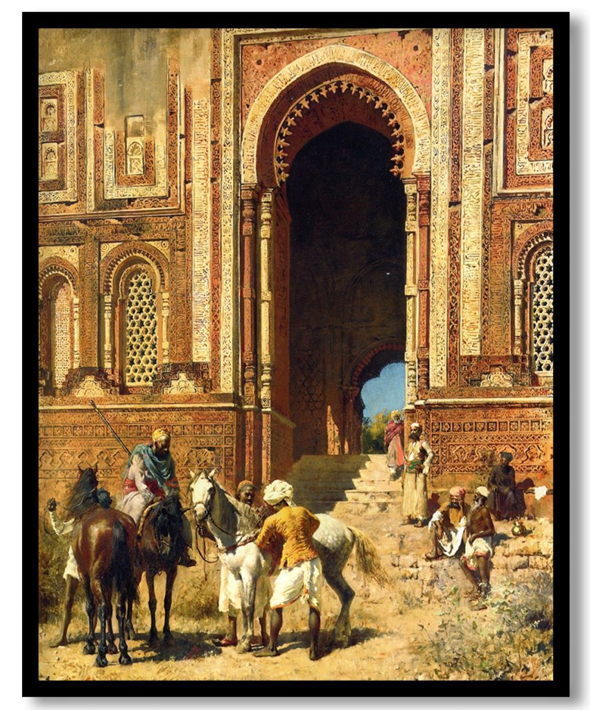 Indian Horsemen at the Gateway of Allah u din, Old Delhi by Edwin Lord Weeks