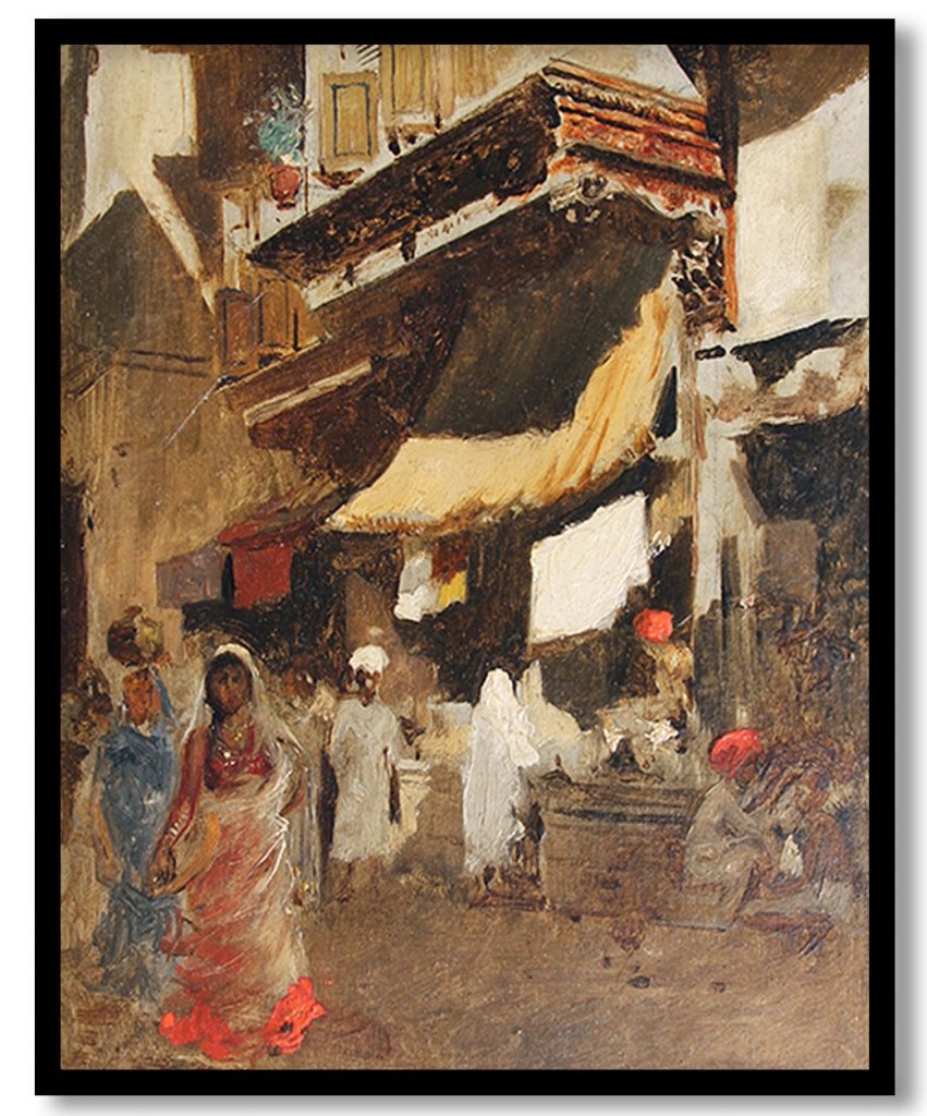 Street Scene in Bombay by Edwin Lord Weeks