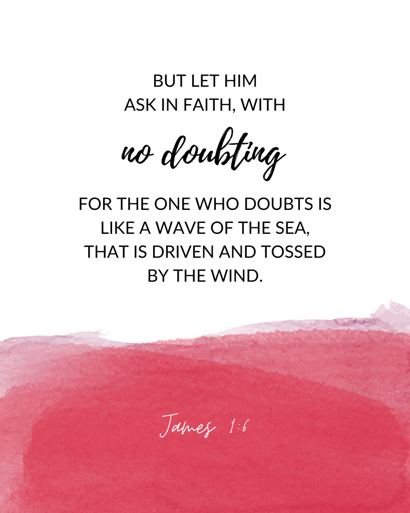 Ask in Faith without doubting