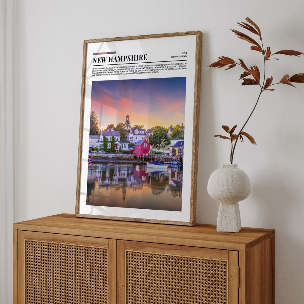 NEW HAMPSHIRE - State Facts – Wall Decor
