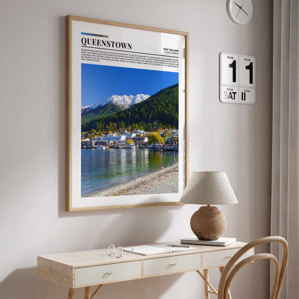 Nature Queenstown Lake and Mountains – Wall Decor