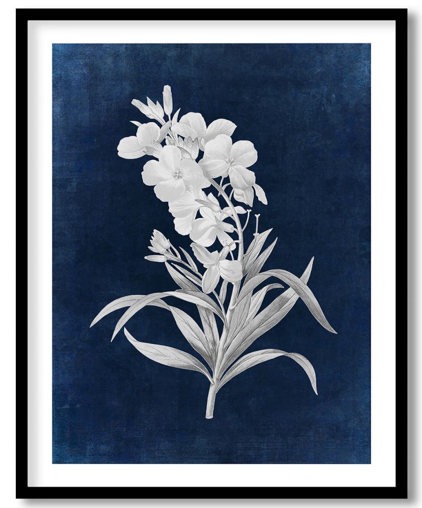 Wallflower sticker - Indigo Pressed