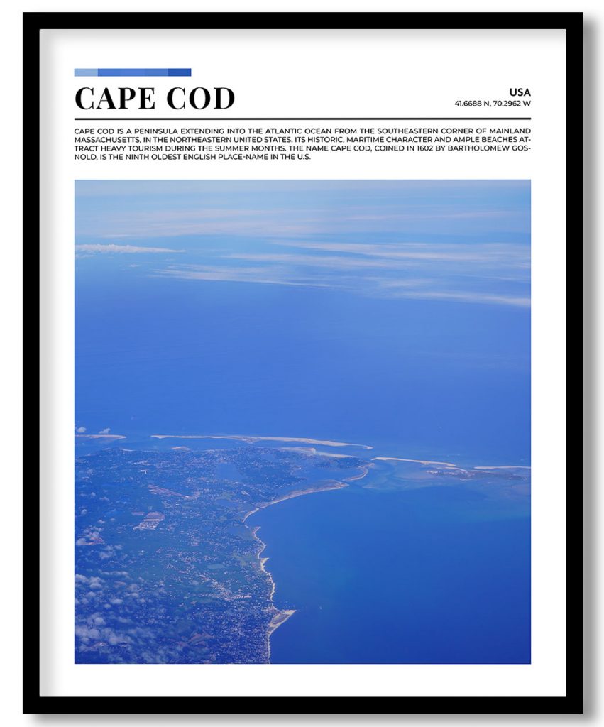 Cape Cod, USA pantone poster