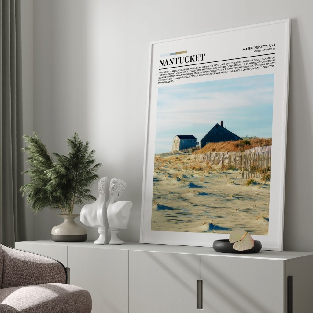 Nature Nantucket Dunes Houses – Wall Painting