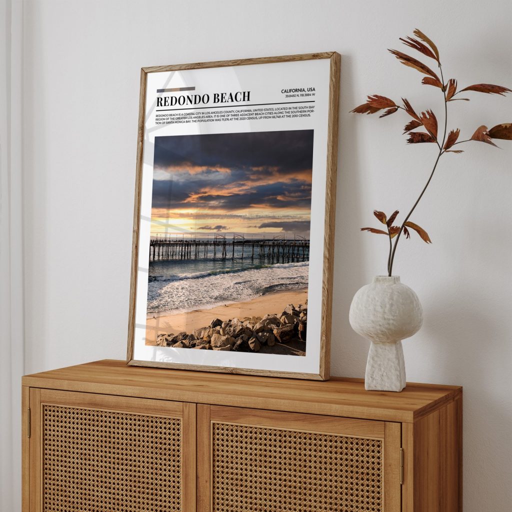 Nature Redondo Beach Pier Sunset – Wall Hanging