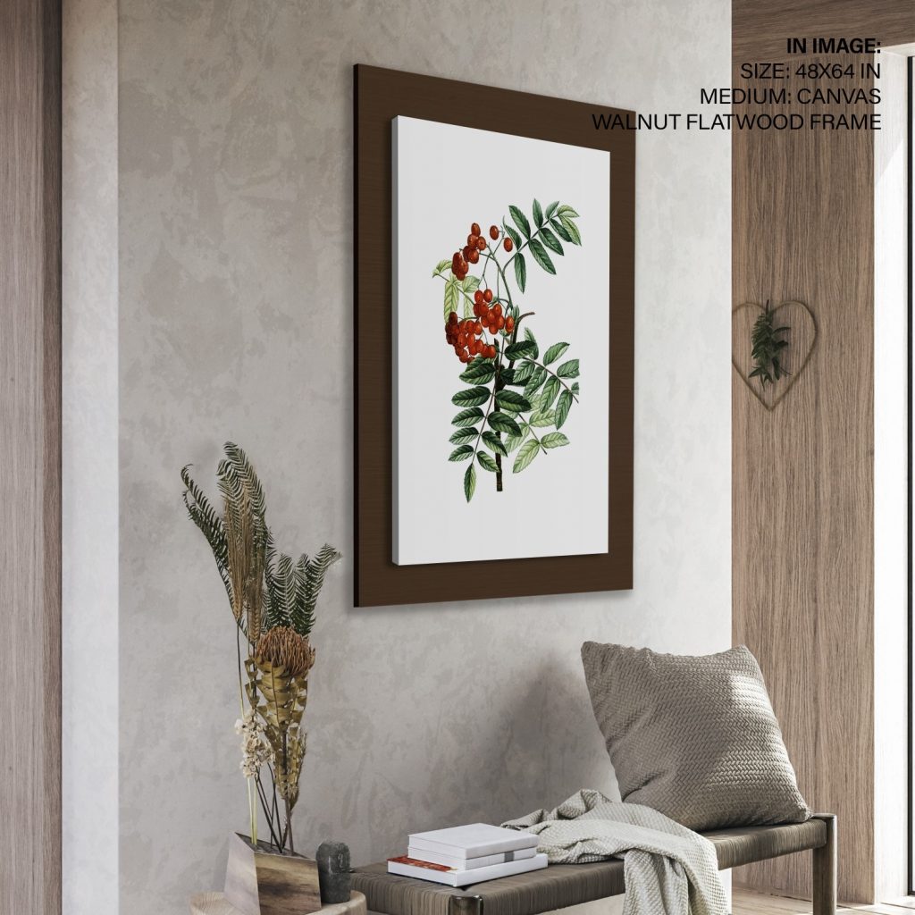 Botanical Red Berries Green Leaves – Home Decor