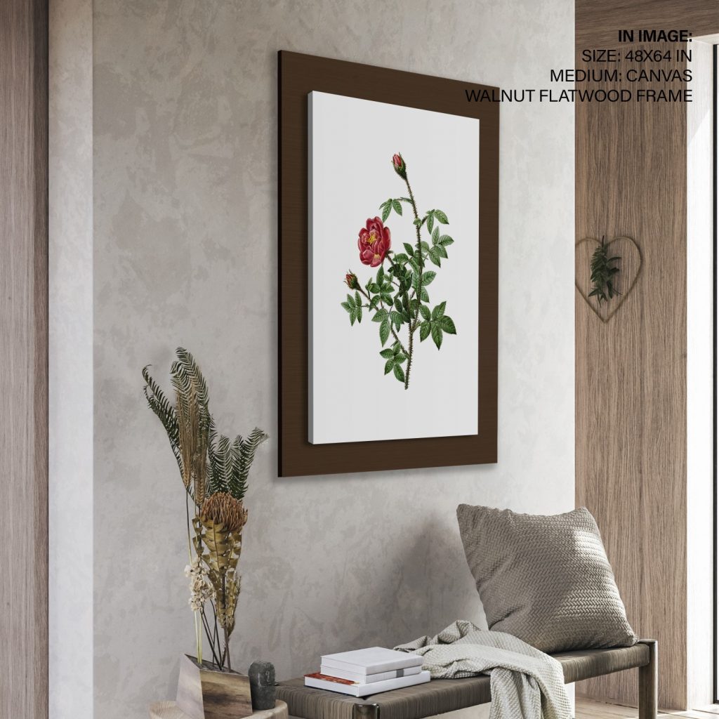 Botanical Red Rose – Wall Hanging