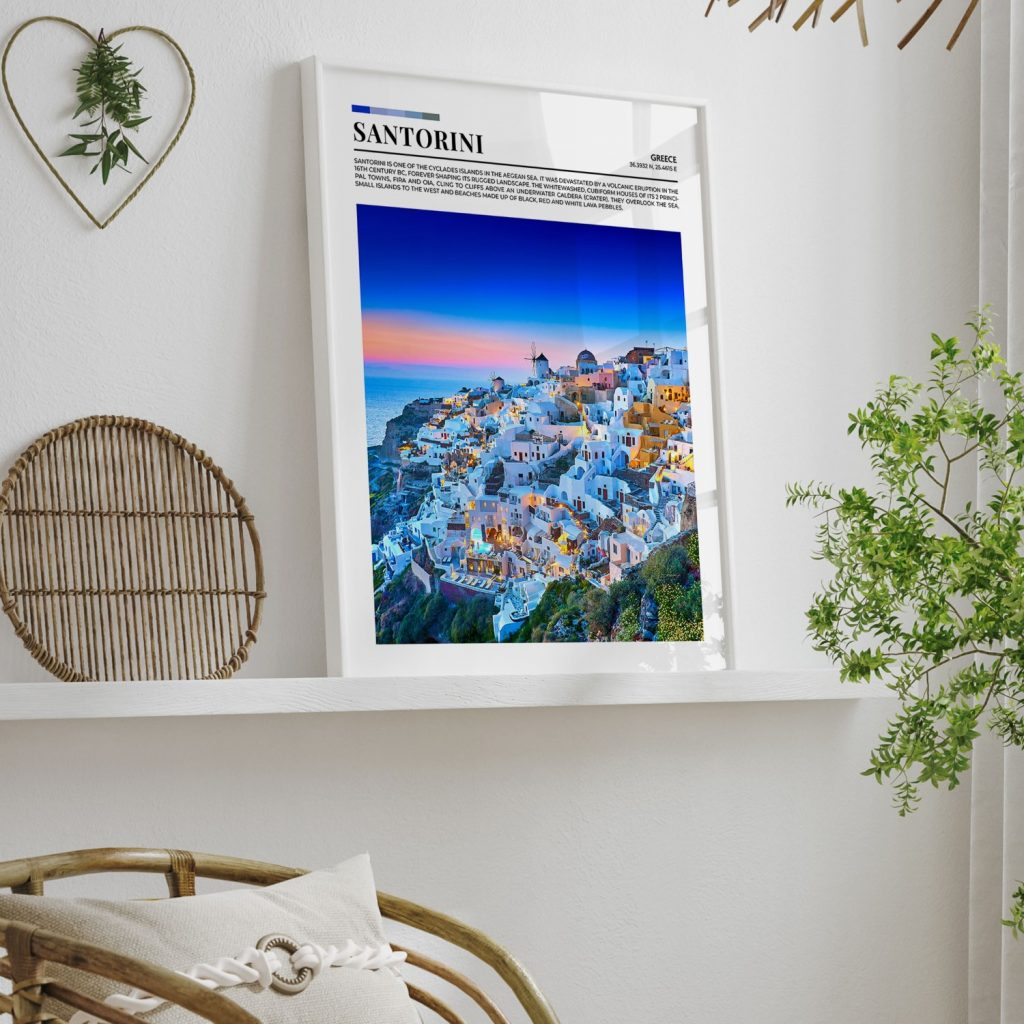 Nature Santorini Sunset – Wall Art