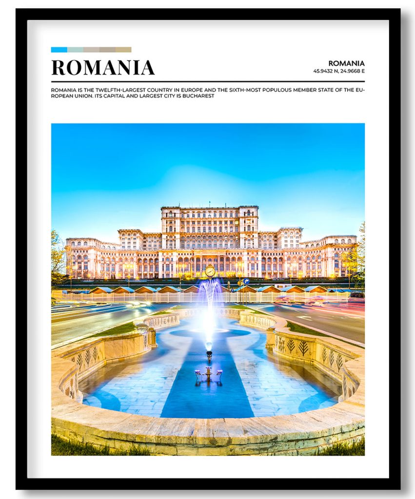 Romania, Romania pantone poster