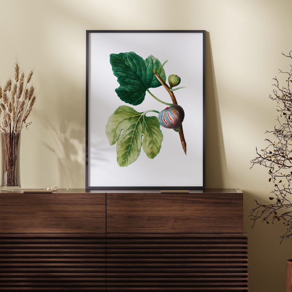 Botanical Fig Branch with Fruit – Home Decor
