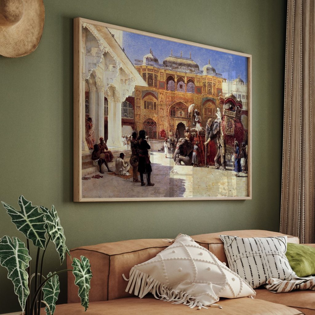 Arrival Of Prince Humbert, The Rajah, At The Palace Of Amber by Edwin Lord Weeks (1888)