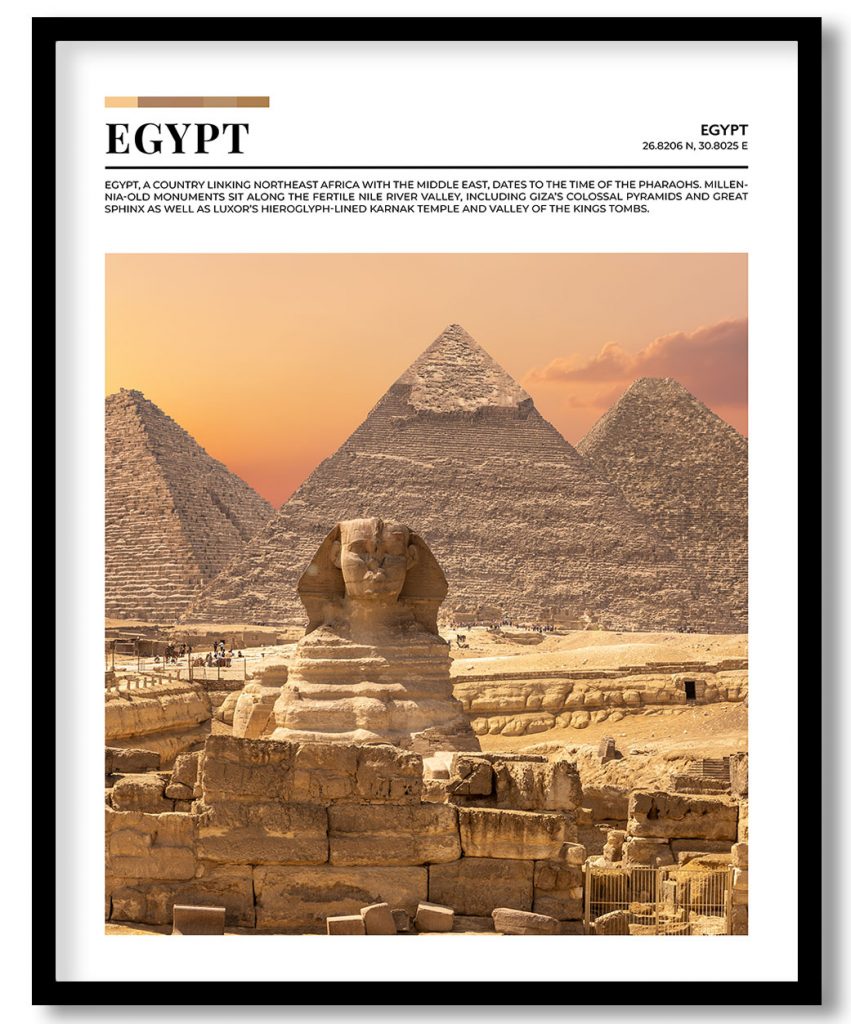 Egypt, Egypt pantone poster