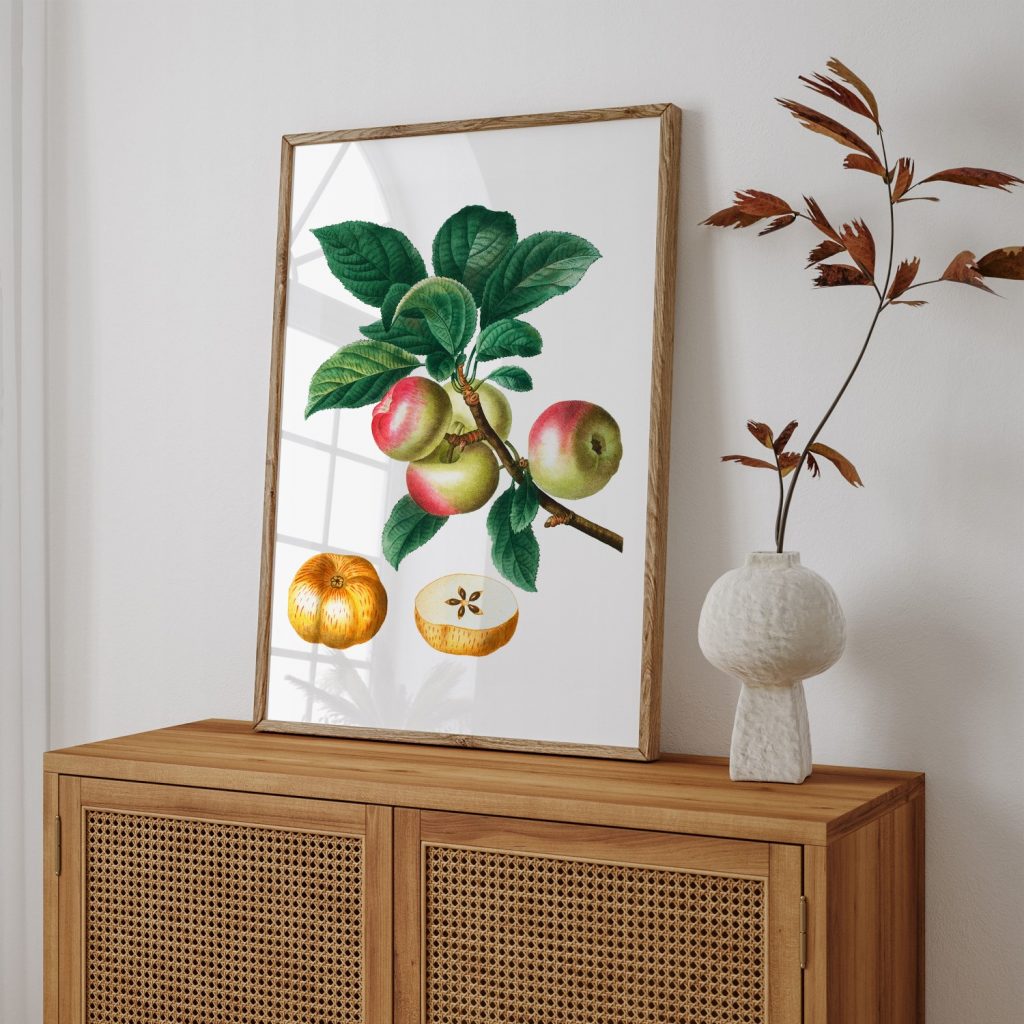 Botanical Apples on Branch – Wall Decor