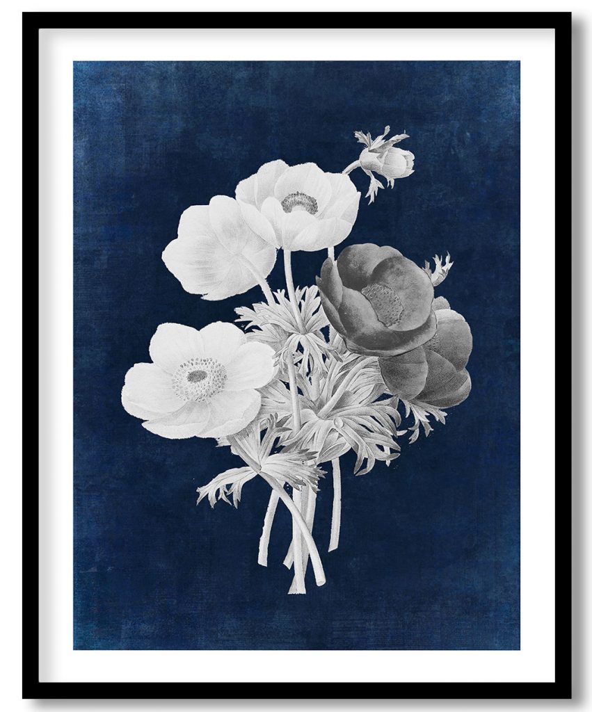 Flower #54 - Indigo Pressed