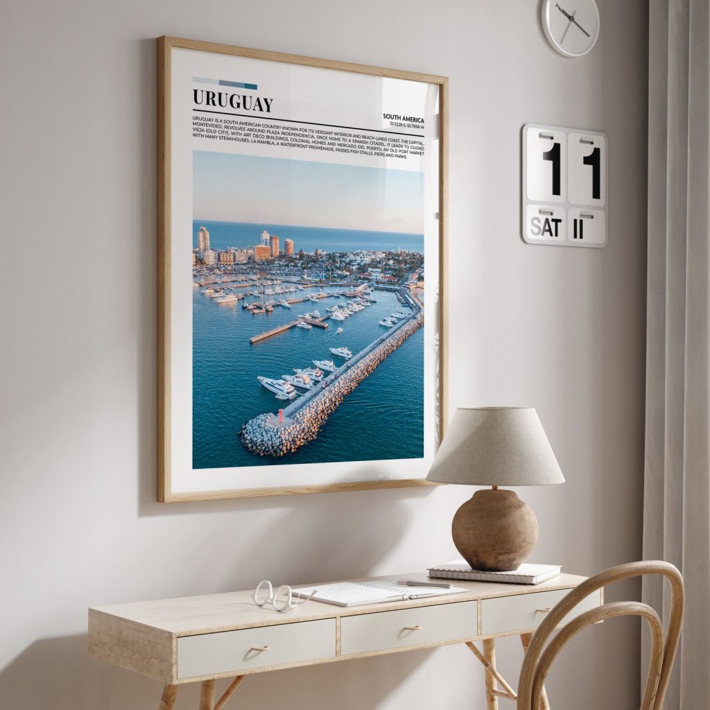 Nature Aerial Montevideo Marina – Home Decor