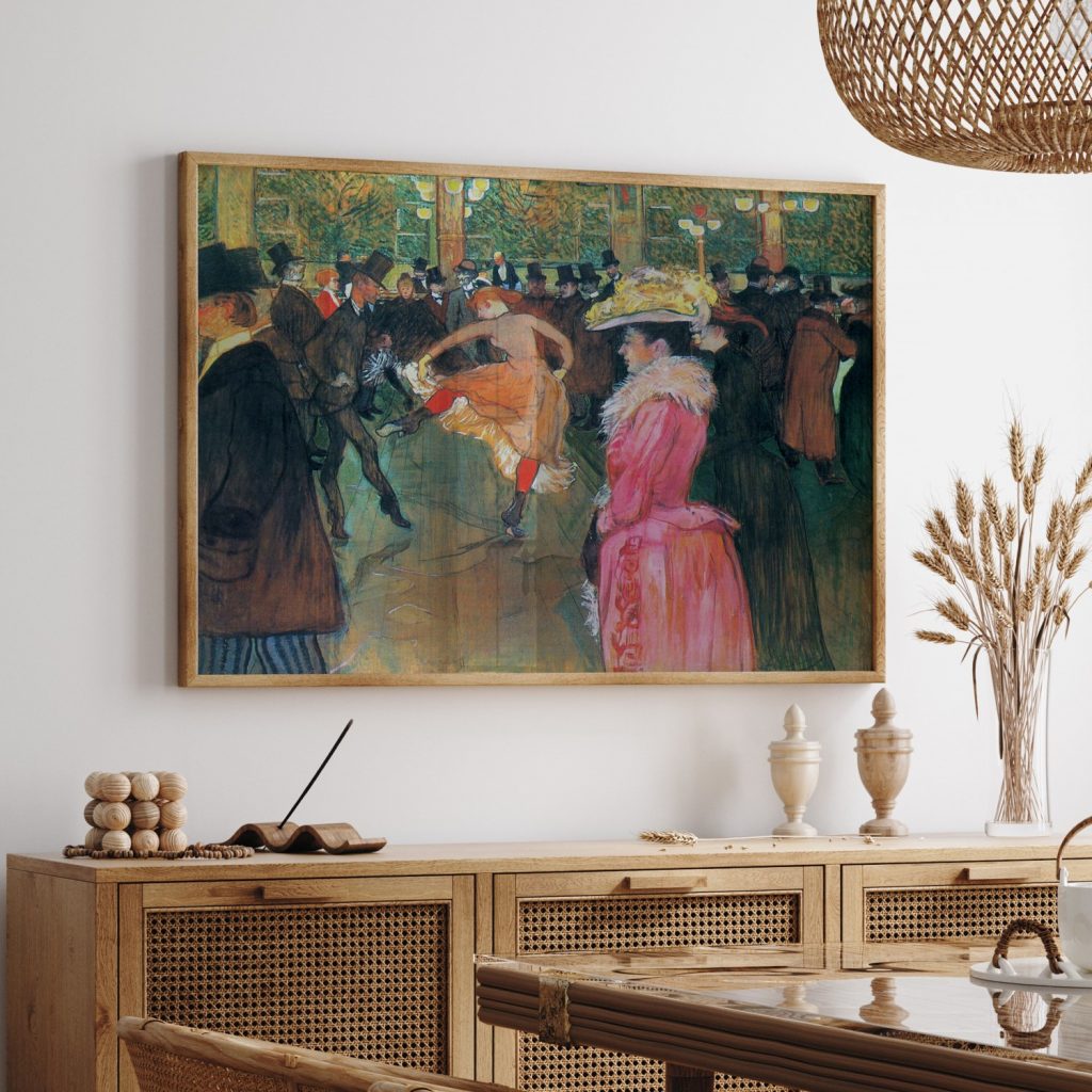 At the moulin rouge the dance by Henri de Toulouse Lautrec (1890)
