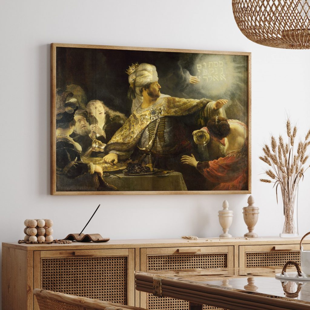 Belshazzar's feast by Rembrandt (1635)