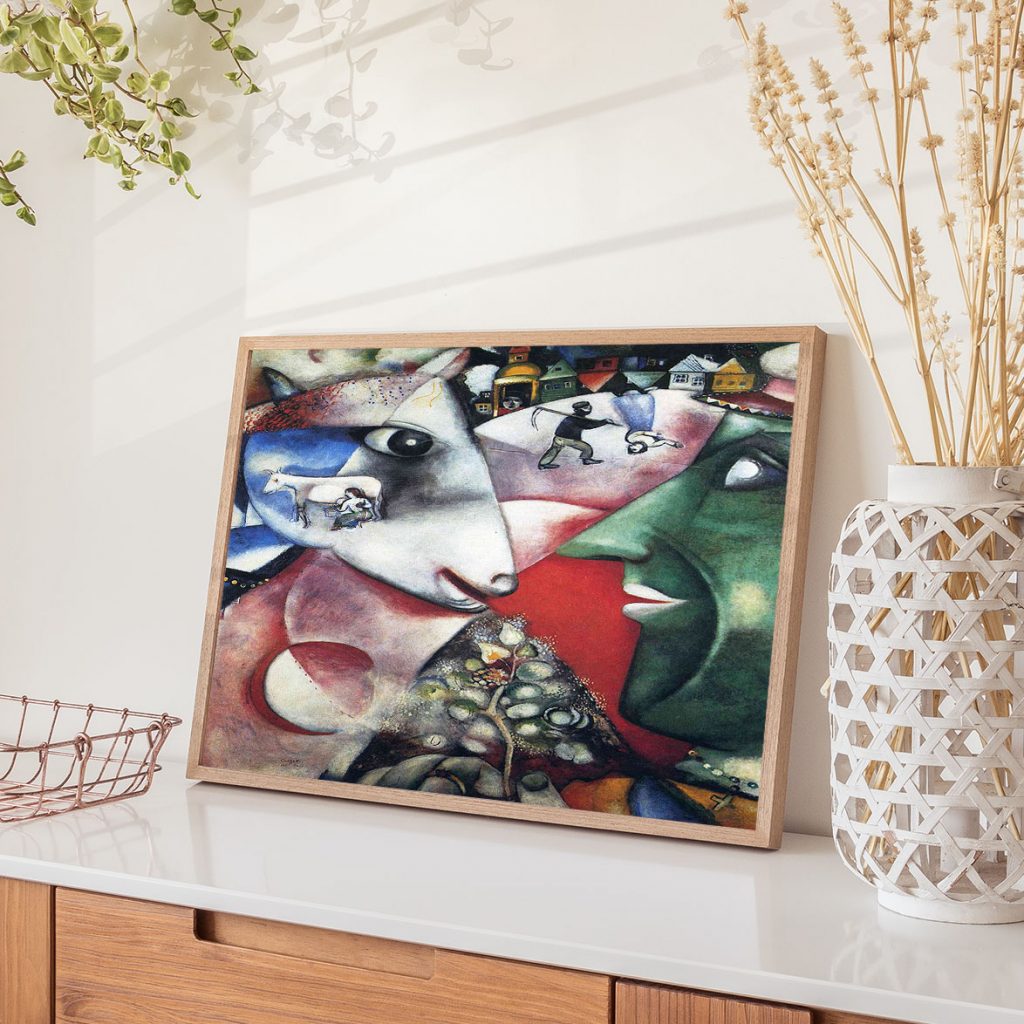 Framed Art | I and the village by Marc Chagall (1911) | 50+ Frame