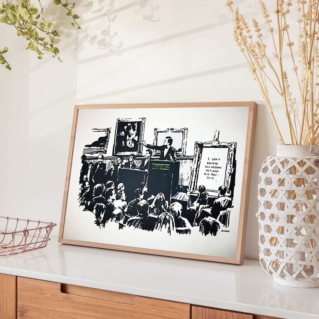 i can t believe you morons actually buy this shit by Banksy (2007)