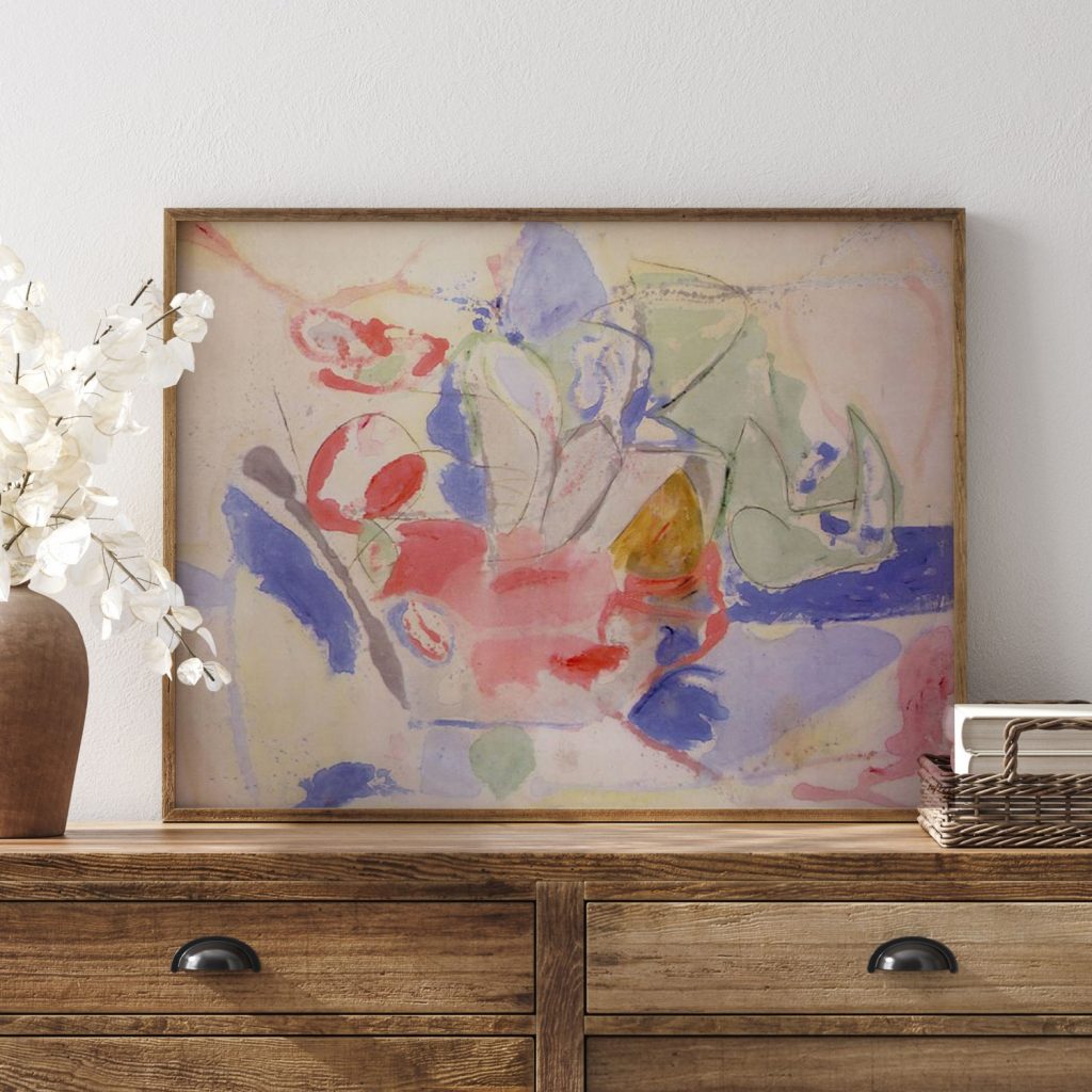 Mountains and sea by Helen Frankenthaler (1952)