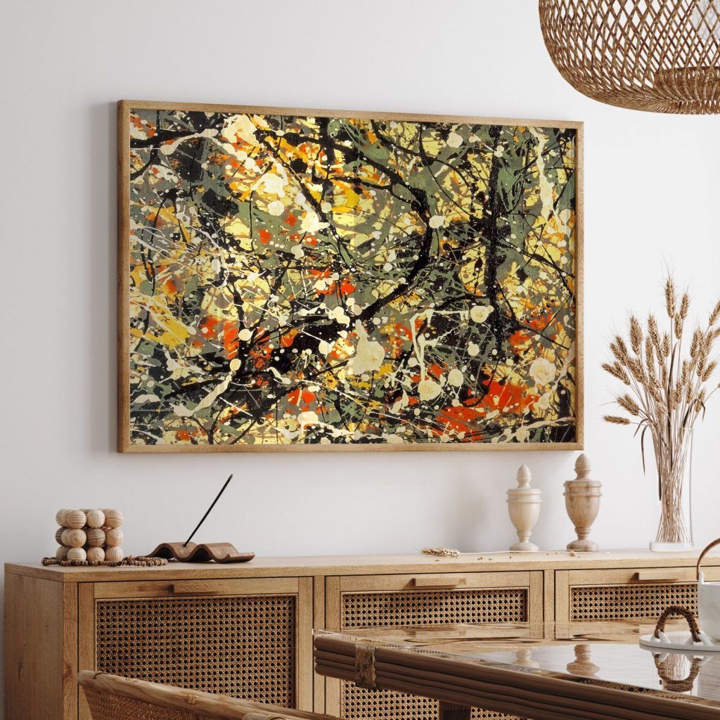 Framed Art | Number 8 detail by Jackson Pollock (1949) | 50+ Frame