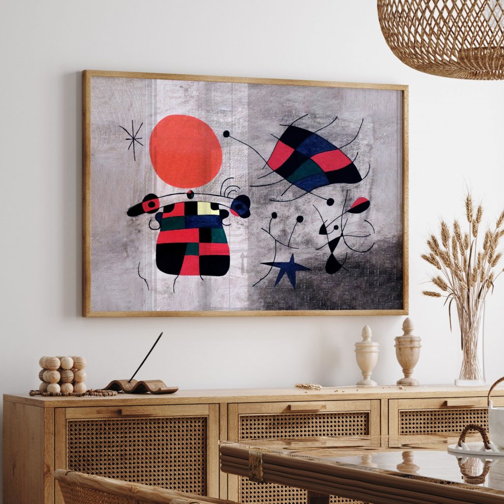 The smile of the flamboyant wingS by Joan Miro (1953)
