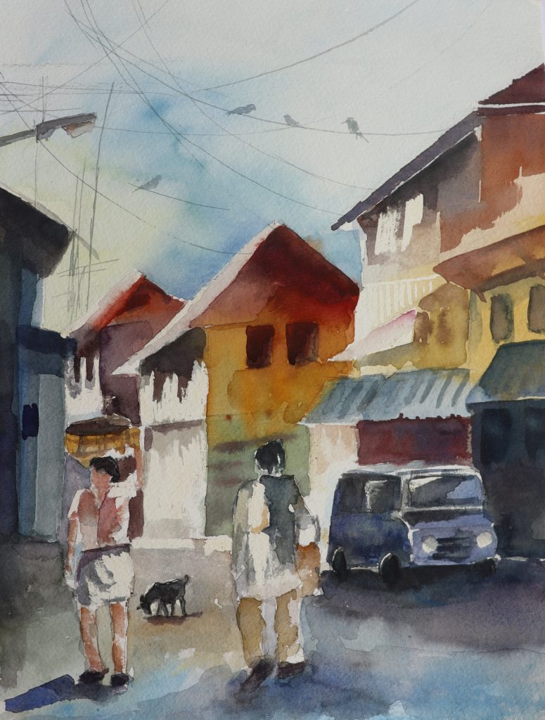 Impressionism Bustling Street Scene – Wall Decor