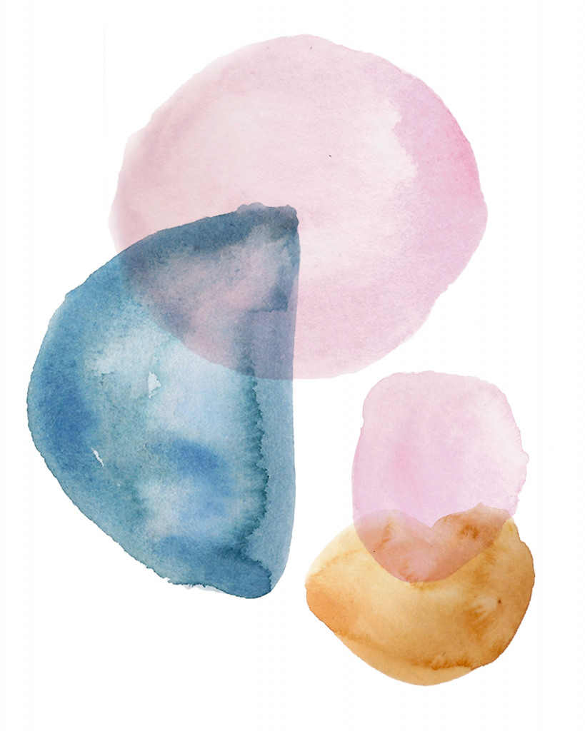 Abstract Watercolor Rocks
