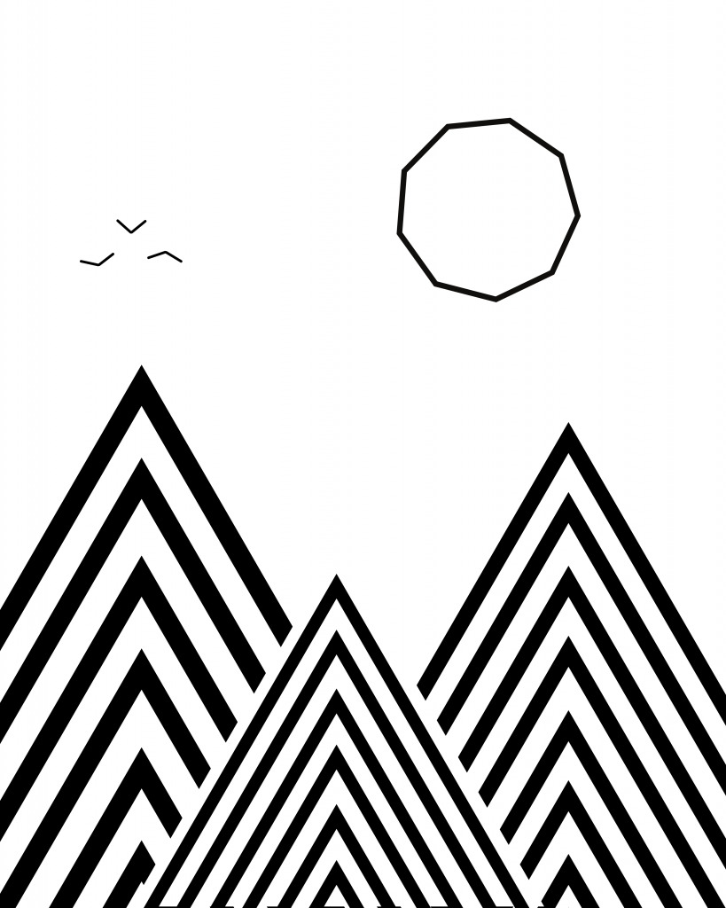Geometric hills