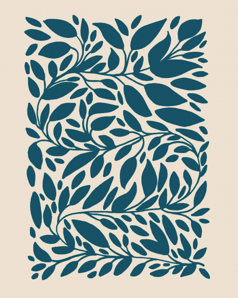 Sketch Botanical Blue