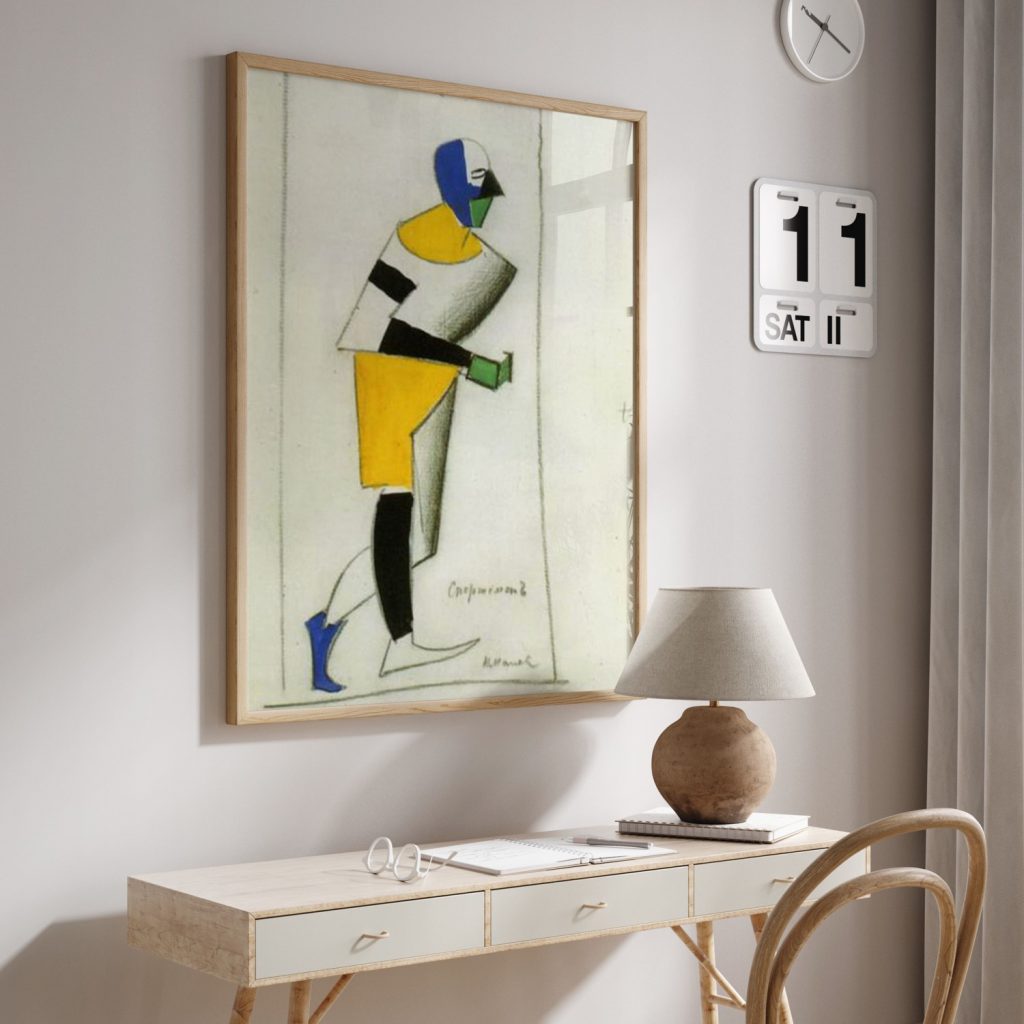 Costume for Victory over the Sun Sportsman by Kazimir Malevich (1913)