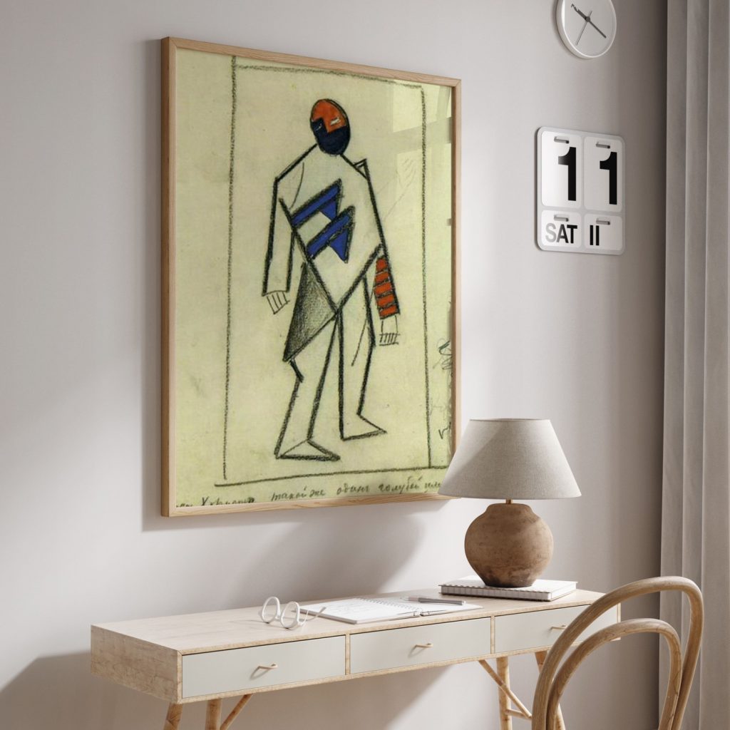 Costume for Victory over the Sun Singer by Kazimir Malevich (1913)
