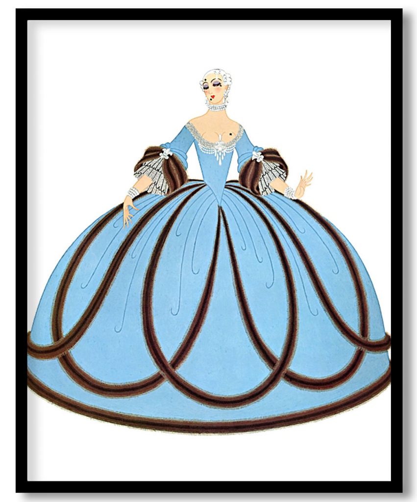 Costume of the Louis XV period by Erte (Date Unknown)