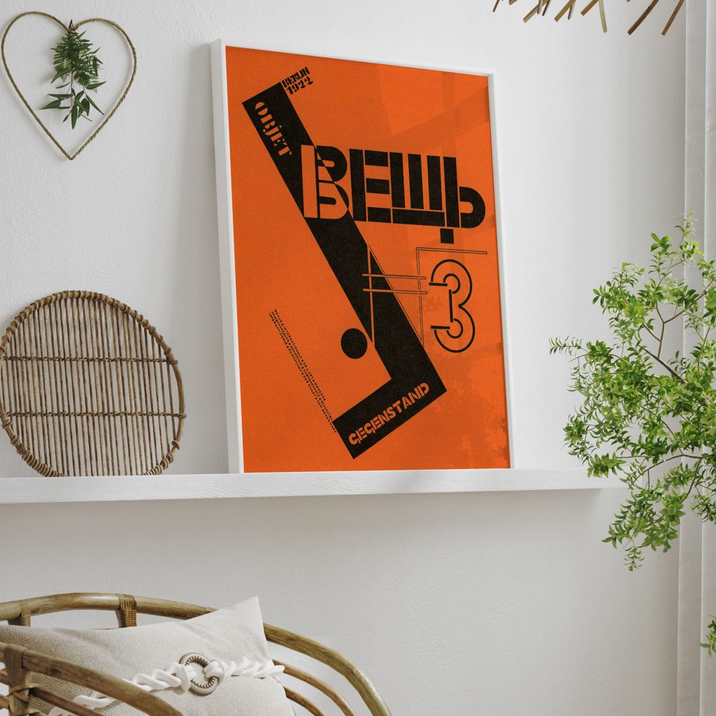 Cover of the avant guard periodical Vyeshch by El Lissitzky (1922)