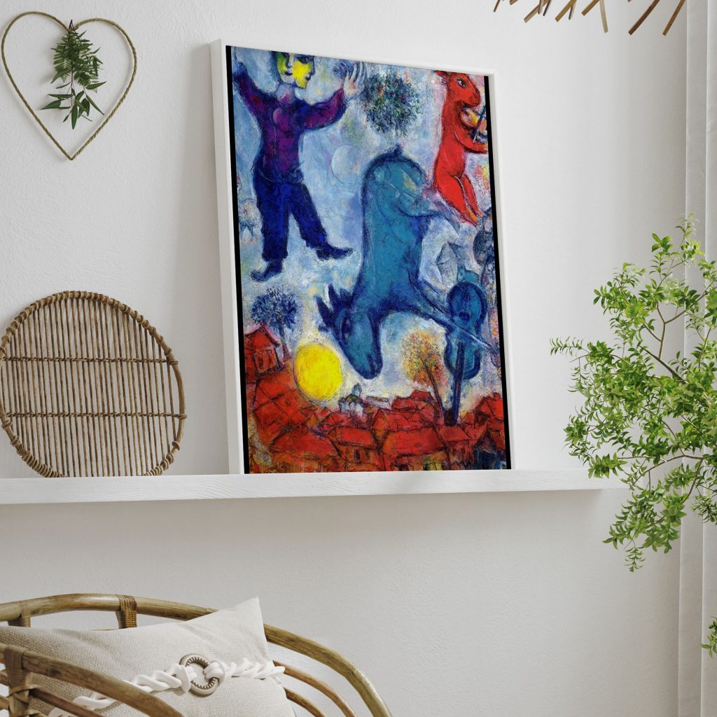 Cows over Vitebsk by Marc Chagall (1966)