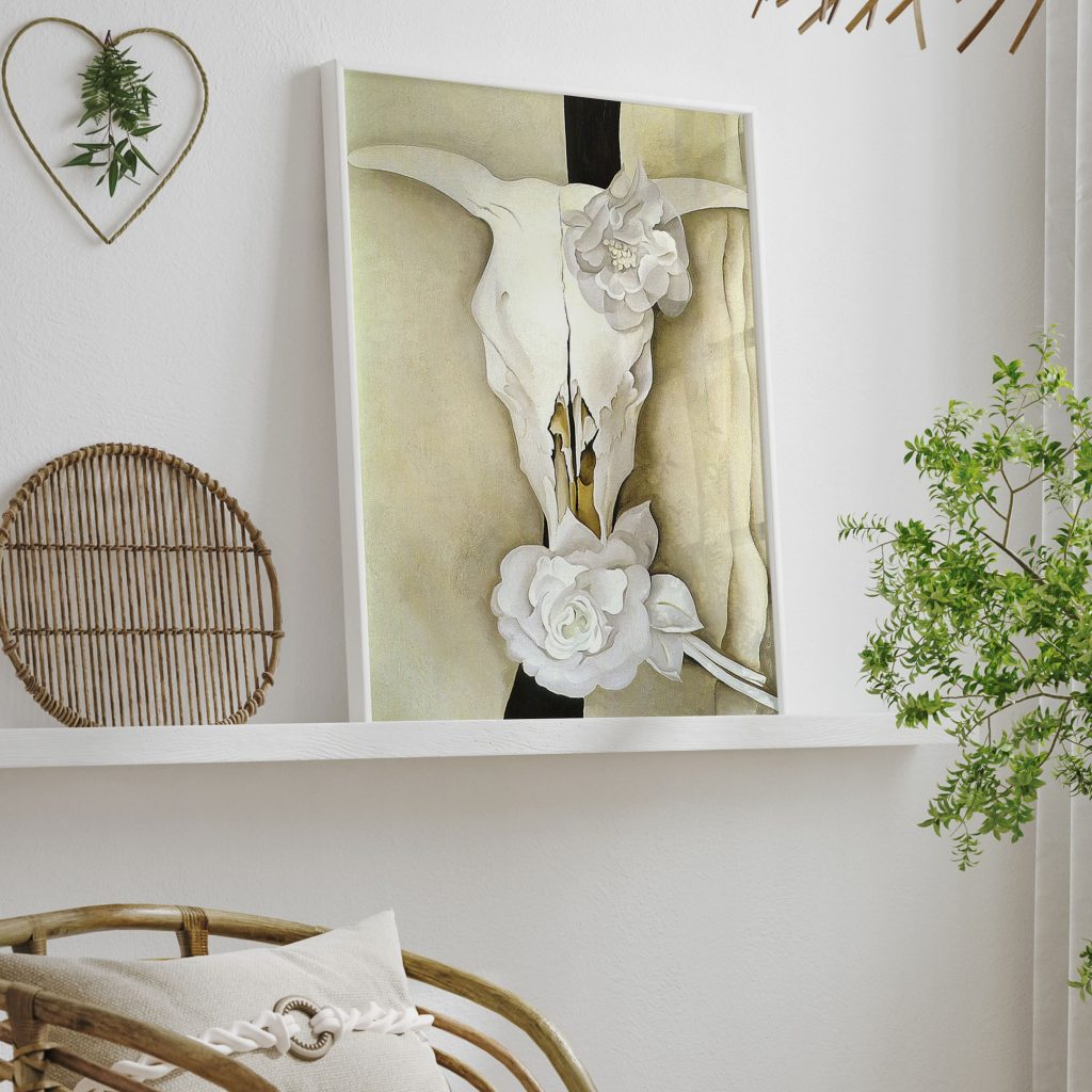 Cow's Skull with Calico Roses by Georgia O'Keeffe (1931)