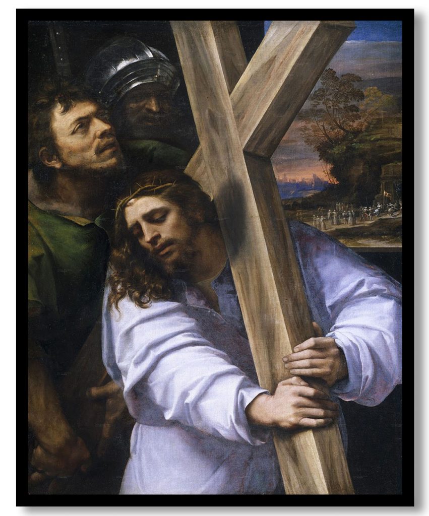 Cristo con la cruz a cuestas by Sebastiano del Piombo (1516)