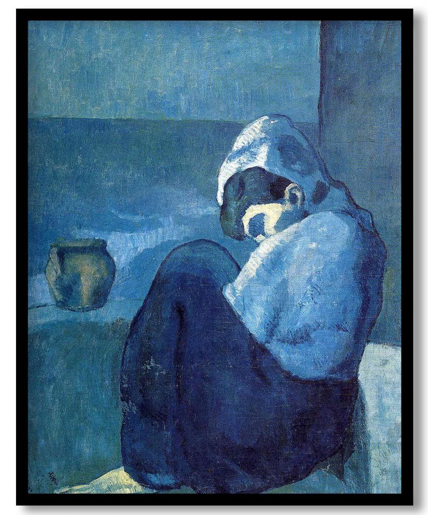 Crouching woman by Pablo Picasso (1902)