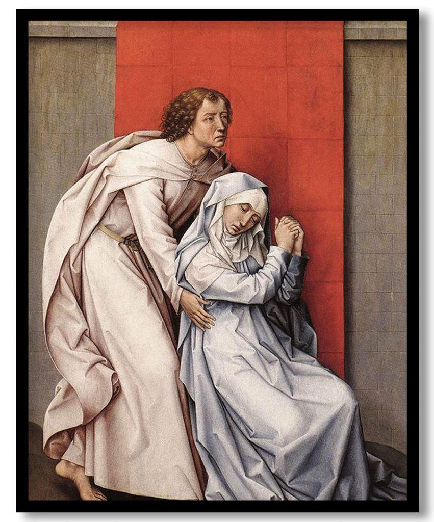 Crucifixion Diptych by Rogier van der Weyden (1460)