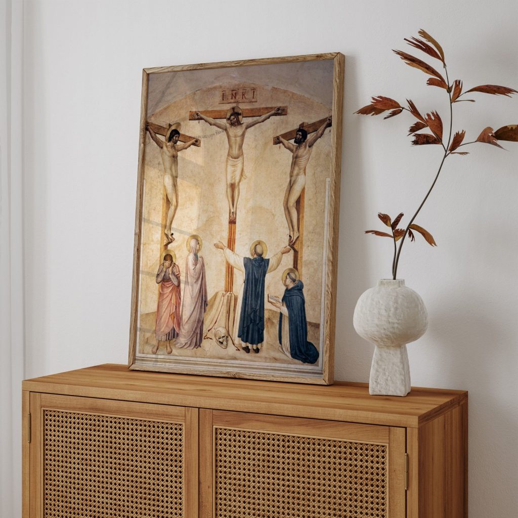 Crucifixion with Mourners and Sts. Dominic and Thomas Aquinas by Fra Angelico (1441-1442)