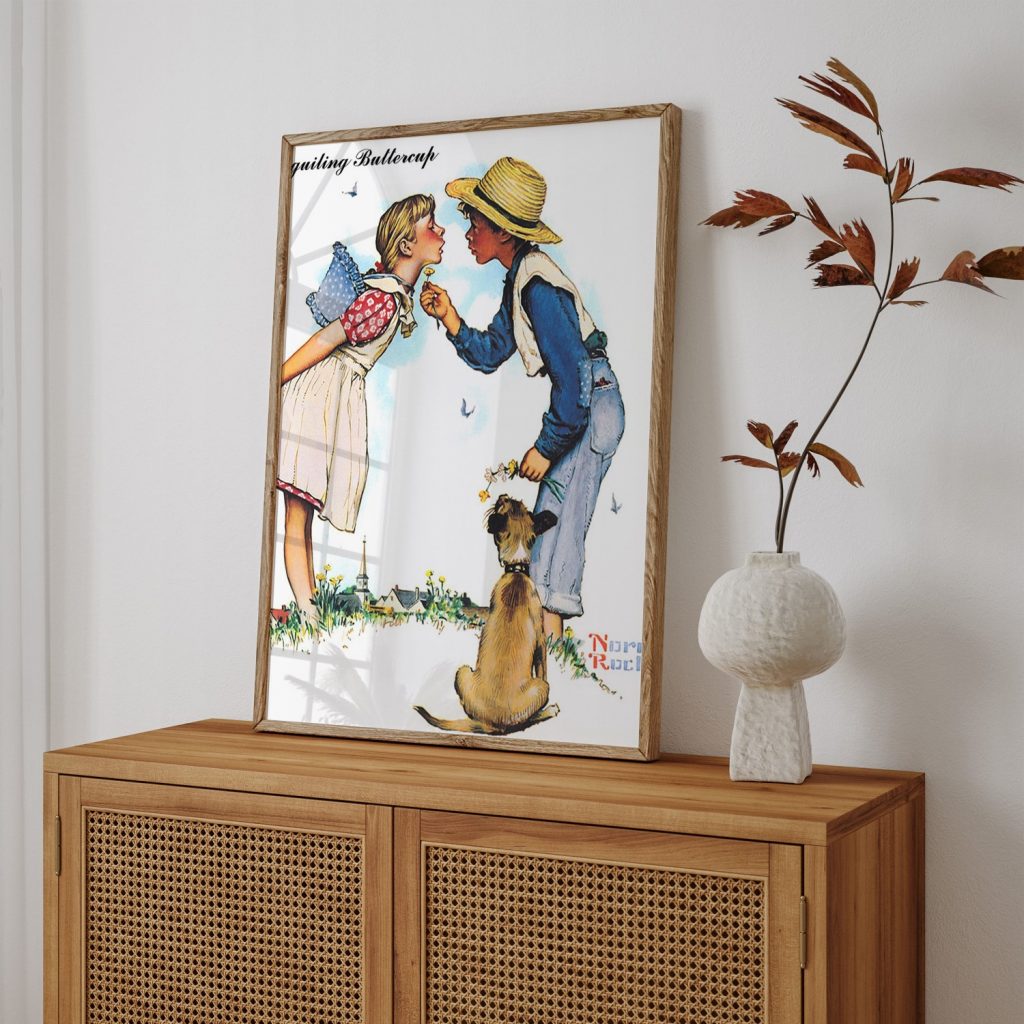希少Norman Rockwell Beguiling Buttercup 額装 Framed Art | Beguiling Buttercup by Norman Rockwell (1949) | 50+