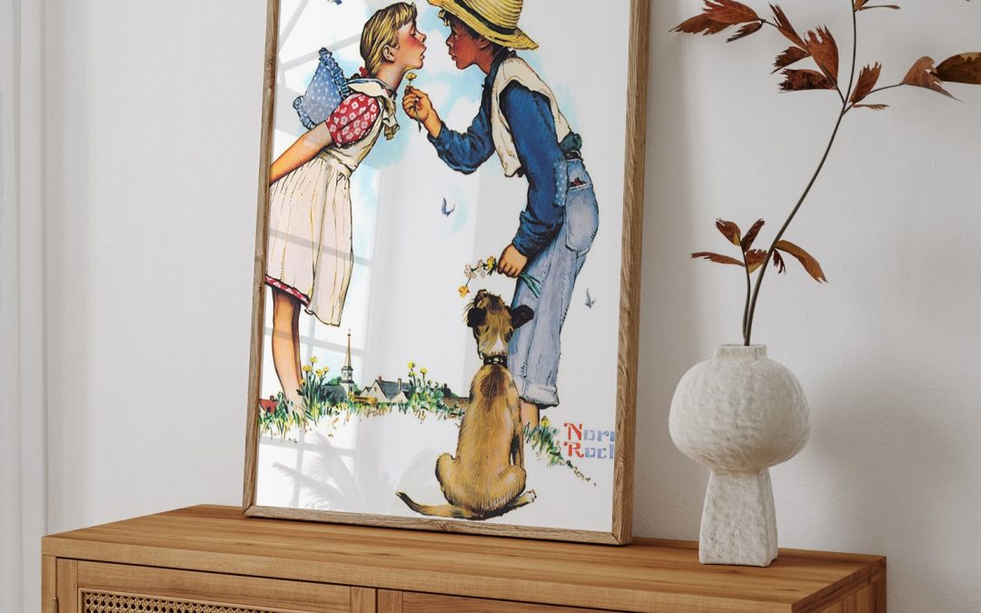 希少Norman Rockwell Beguiling Buttercup 額装 Framed Art | Beguiling Buttercup by Norman Rockwell (1949) | 50+