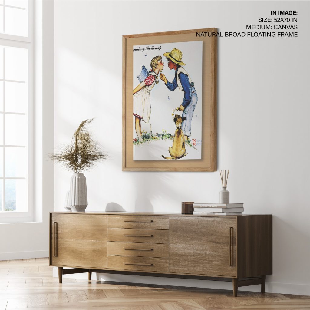 Framed Art | Beguiling Buttercup by Norman Rockwell (1949) | 50+