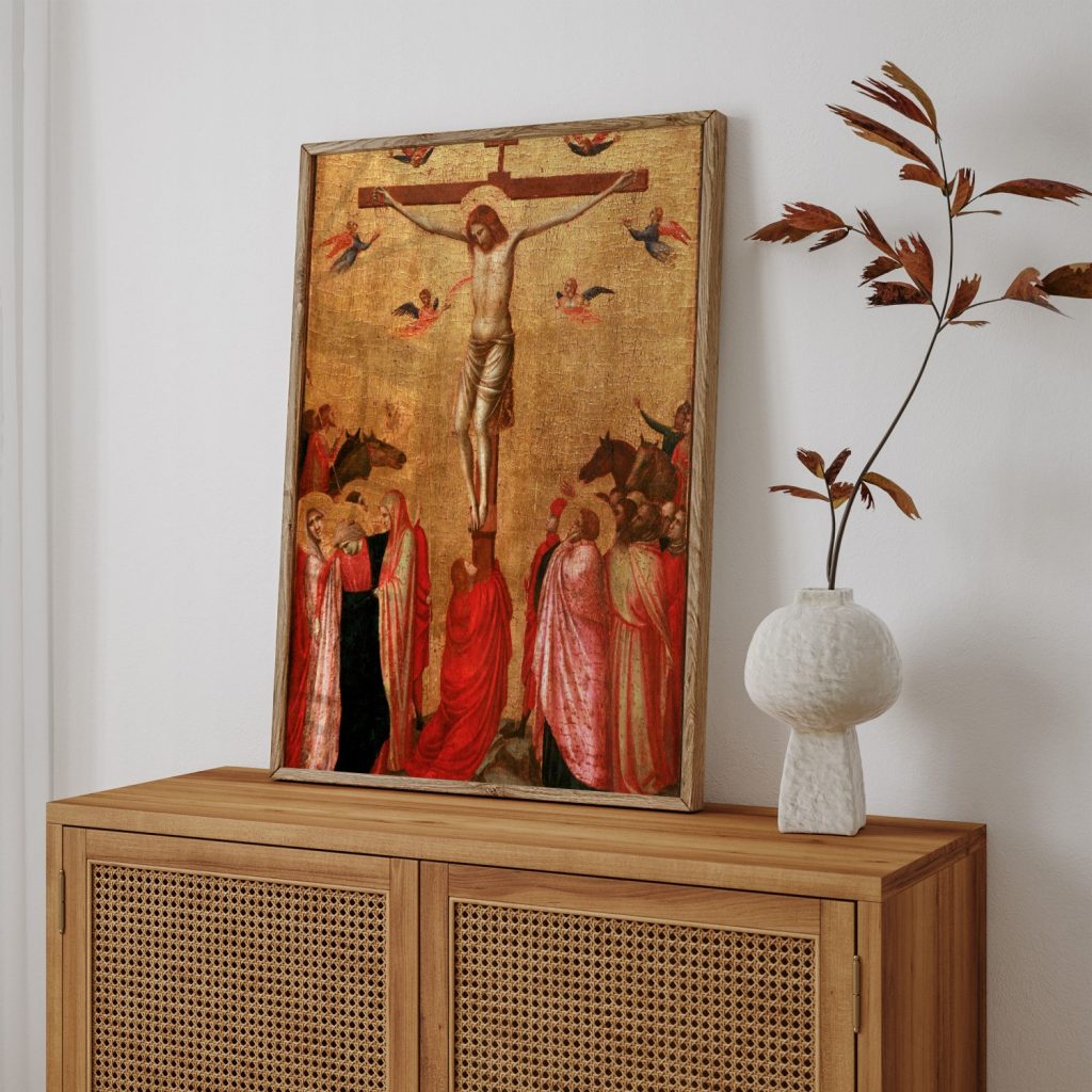 Crucifixion CD13枚セット。 Framed Art | Crucifixion by Giotto (1320 1325) | 50+ Frame Styles