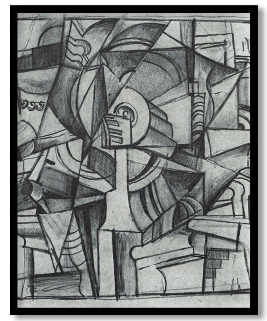 Cubo Futurist Composition by Kazimir Malevich (1912)