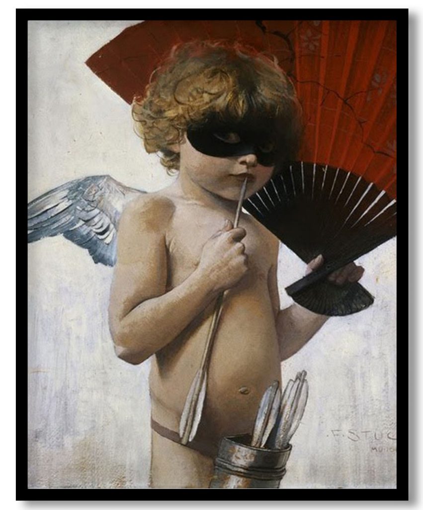 Cupid at The Masked Ball by Franz Stuck (Date Unknown)