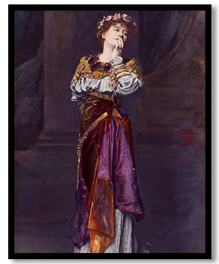 Dame Ellen Terry as Imogen Shakespeare heroine in Cymbeline by Sir Lawrence Alma Tadema (Date Unknown)