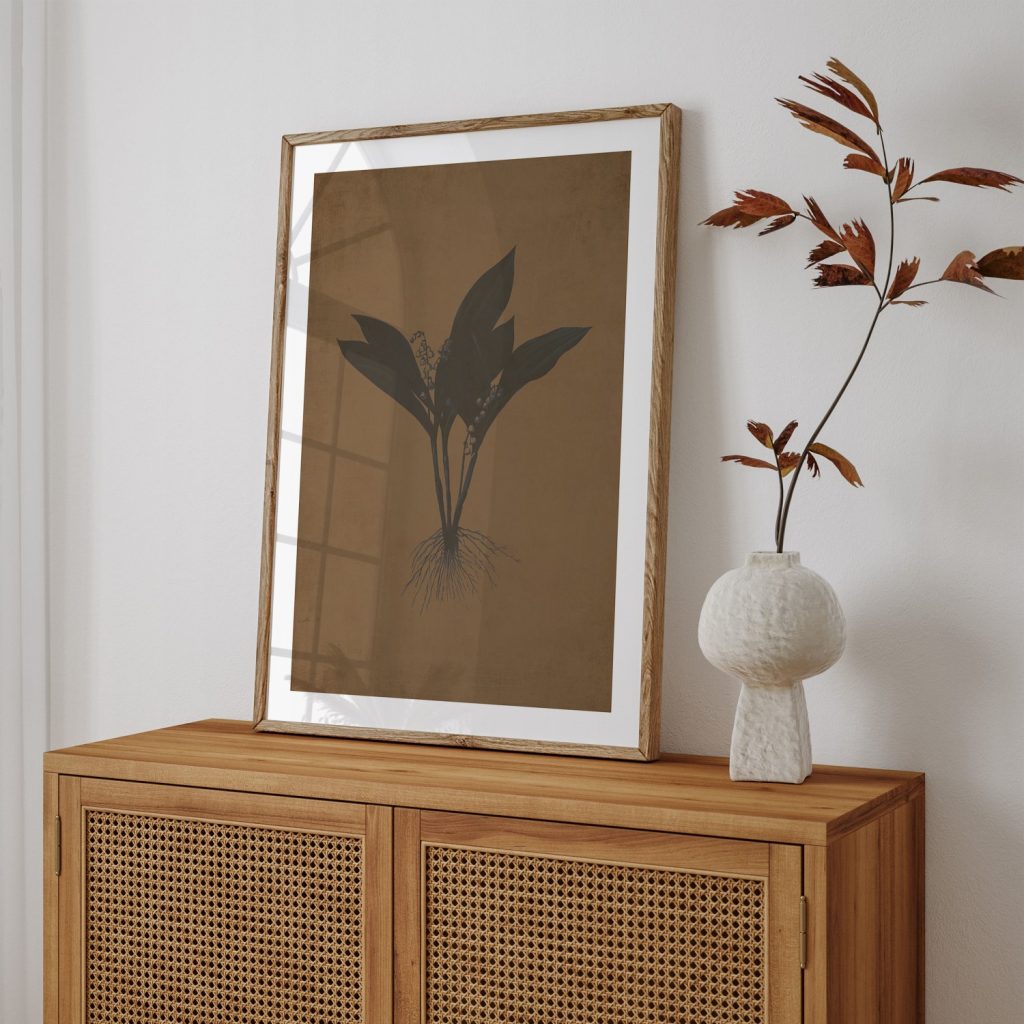 Botanical Vintage Lily of the Valley – Wall Painting