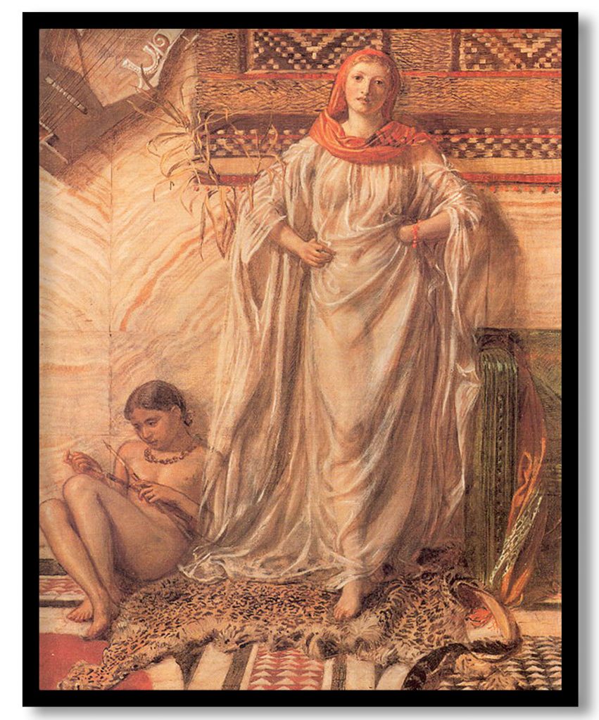 Dancing Girl Resting by Albert Joseph Moore (1864)